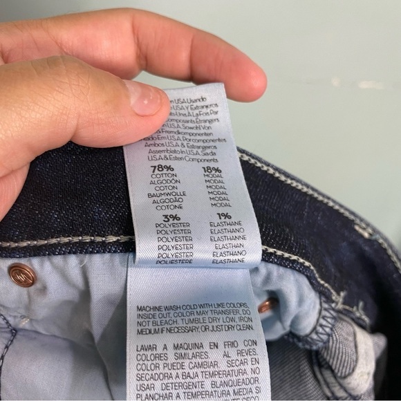 MOTHER The Stunner Ankle Step Fray Blue Sz 30 Raw Hem Jeans - Picture 6 of 9